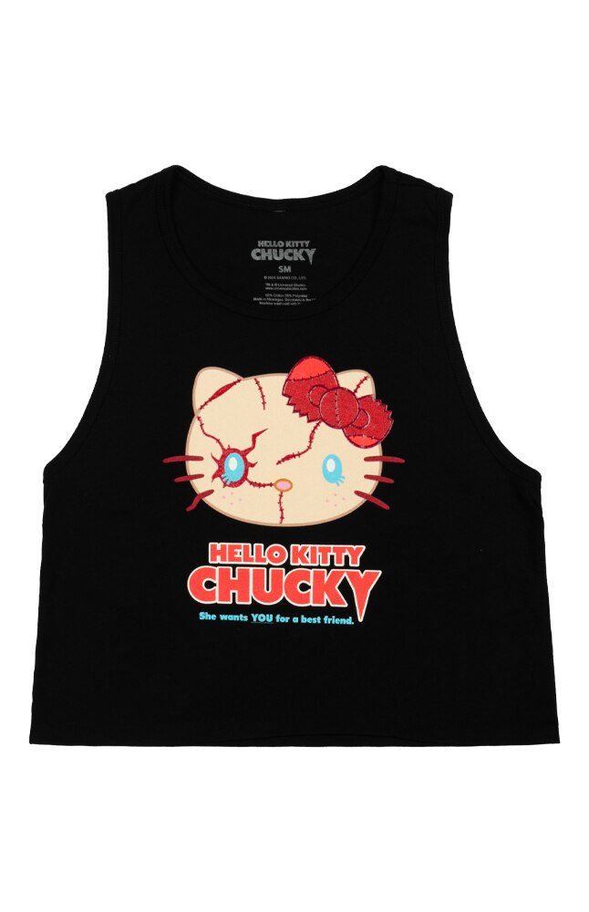 Image for Hello Kitty&reg; Chucky Cropped Adult Tank from UNIVERSAL ORLANDO