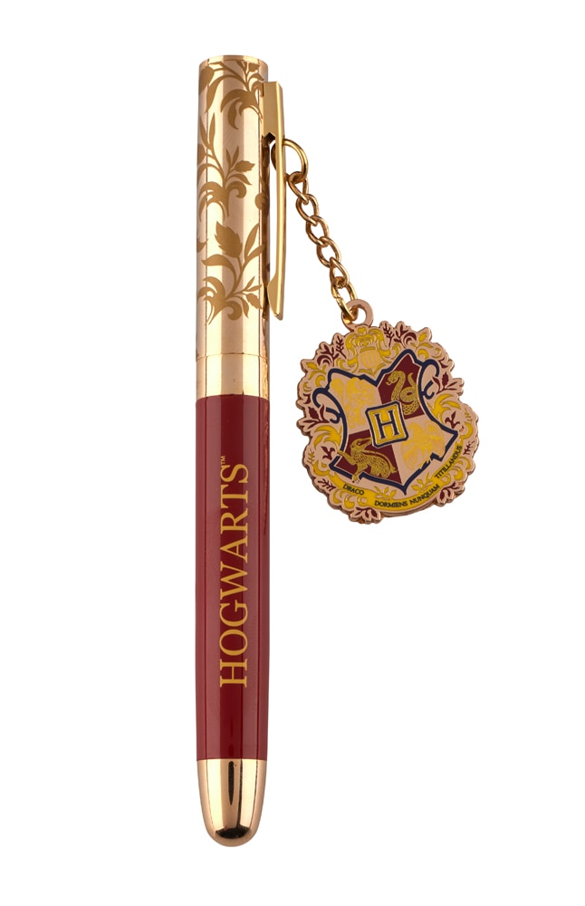 Image for Hogwarts&trade; Crest Scarlet Pen with Charm from UNIVERSAL ORLANDO