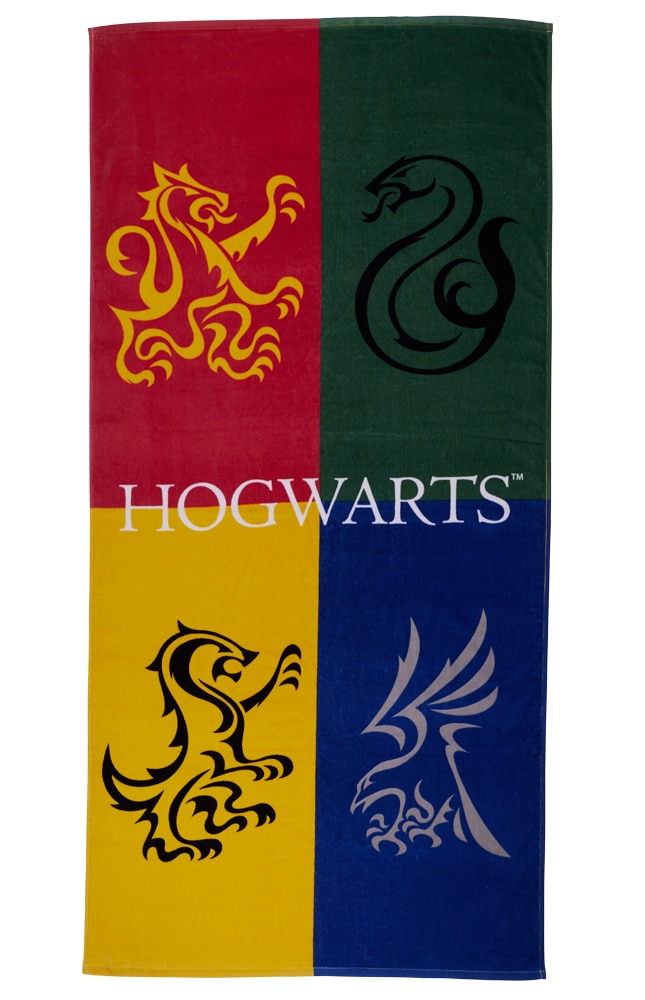 Image for Hogwarts&trade; Emblems Beach Towel from UNIVERSAL ORLANDO