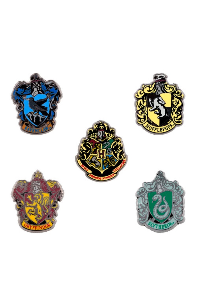 5Pcs   and House Crests Pin Set School Badge Collection Gift