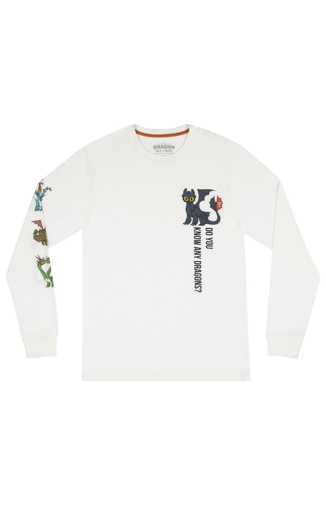 Image for How To Train Your Dragon Primitive Toothless Longsleeve Adult T-Shirt from UNIVERSAL ORLANDO