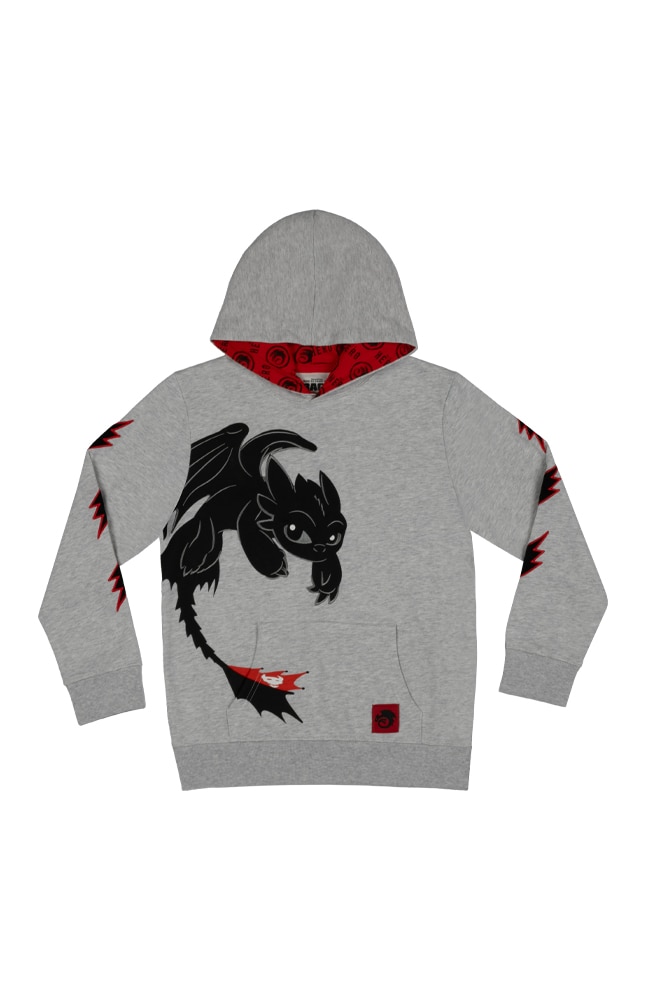 Image for How To Train Your Dragon Toothless Lightning Bolt Youth Hooded Sweatshirt from UNIVERSAL ORLANDO