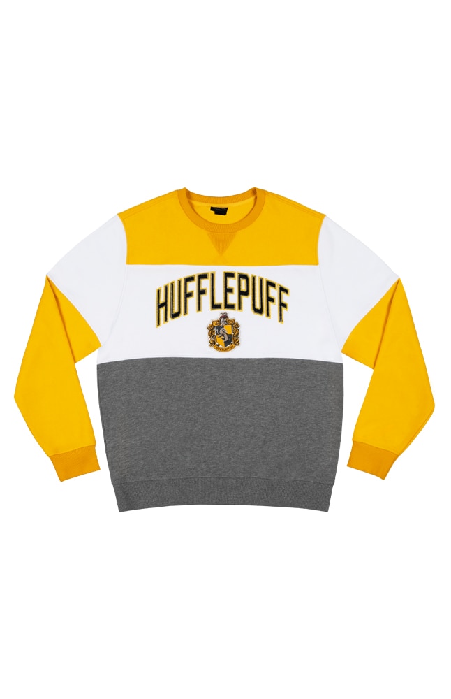 Image for Hufflepuff&trade; Color Block Adult Crew Neck Sweatshirt from UNIVERSAL ORLANDO