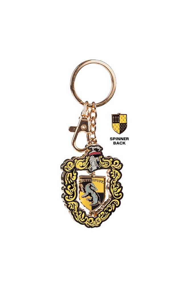 Image for Hufflepuff&trade; Crest Spinning Keychain from UNIVERSAL ORLANDO