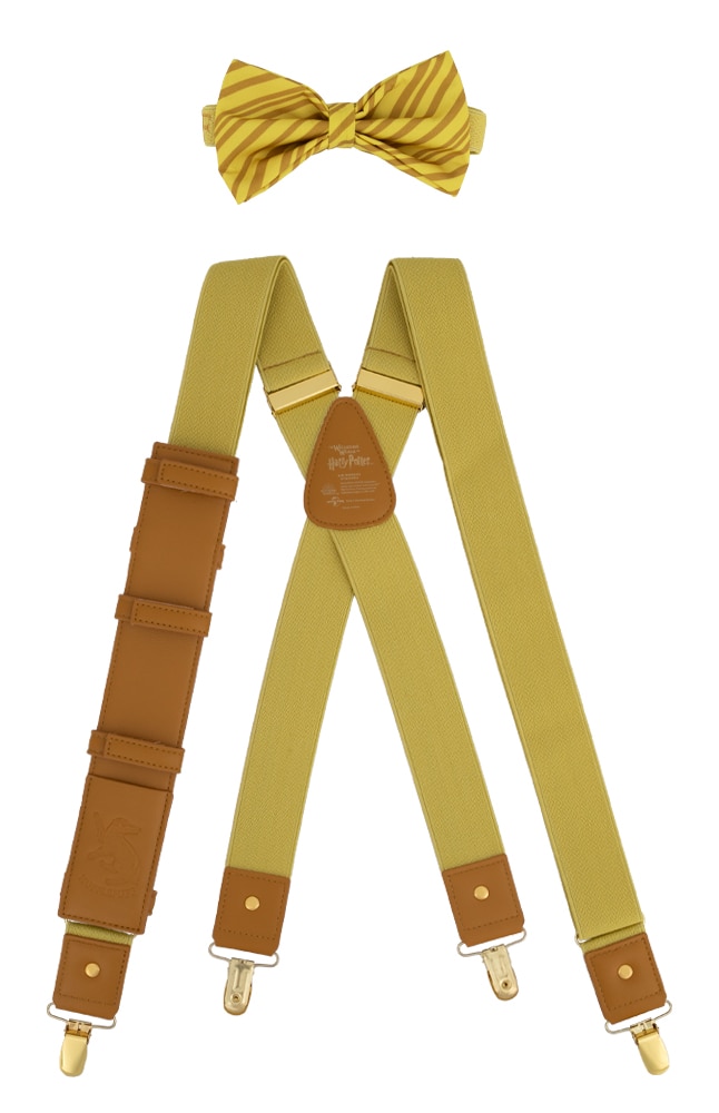 Image for Hufflepuff&trade; Crest Suspender &amp; Bowtie Set from UNIVERSAL ORLANDO