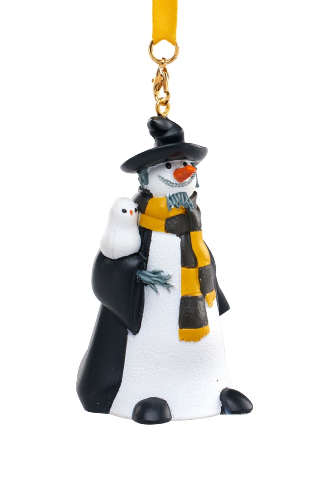 Image for Hufflepuff&trade; Hogsmeade Snowman Ornament from UNIVERSAL ORLANDO