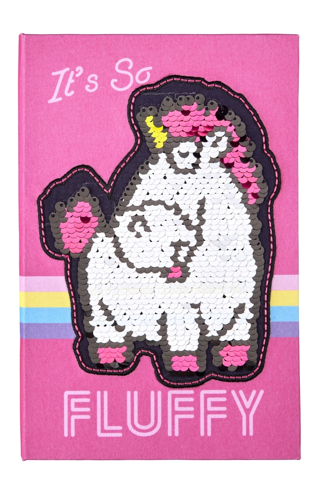 Image for &quot;It&apos;s So Fluffy&quot; Unicorn Flip Sequin Journal from UNIVERSAL ORLANDO