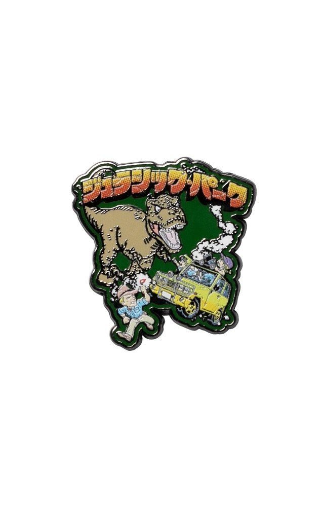 Image for Jurassic Park Anime T-Rex Attack Scene Pin from UNIVERSAL ORLANDO