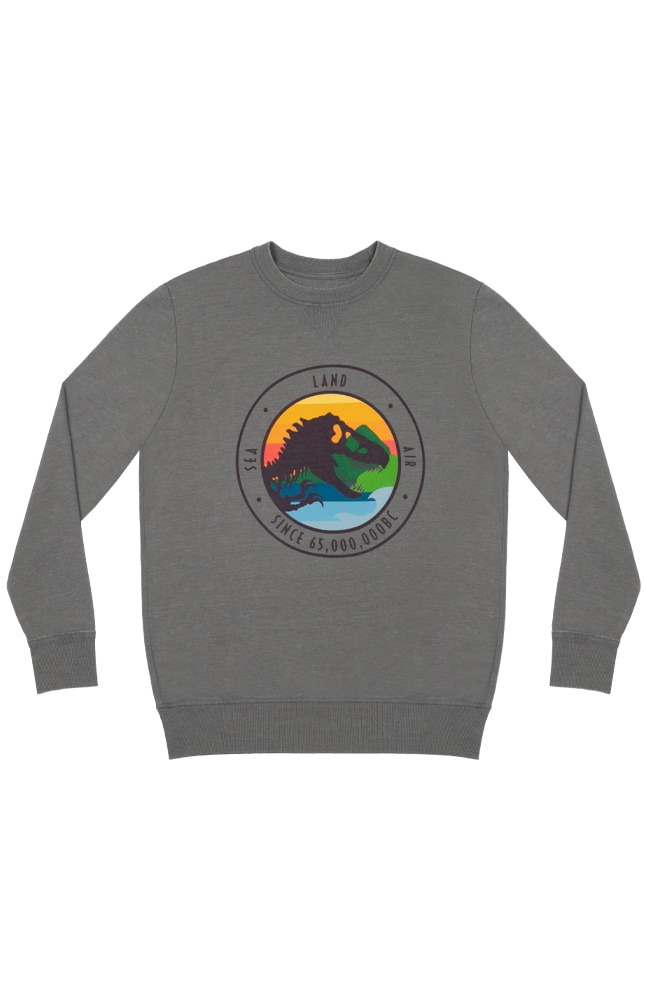 Image for Jurassic Park Sea Land Air Adult Crew Neck Fleece from UNIVERSAL ORLANDO