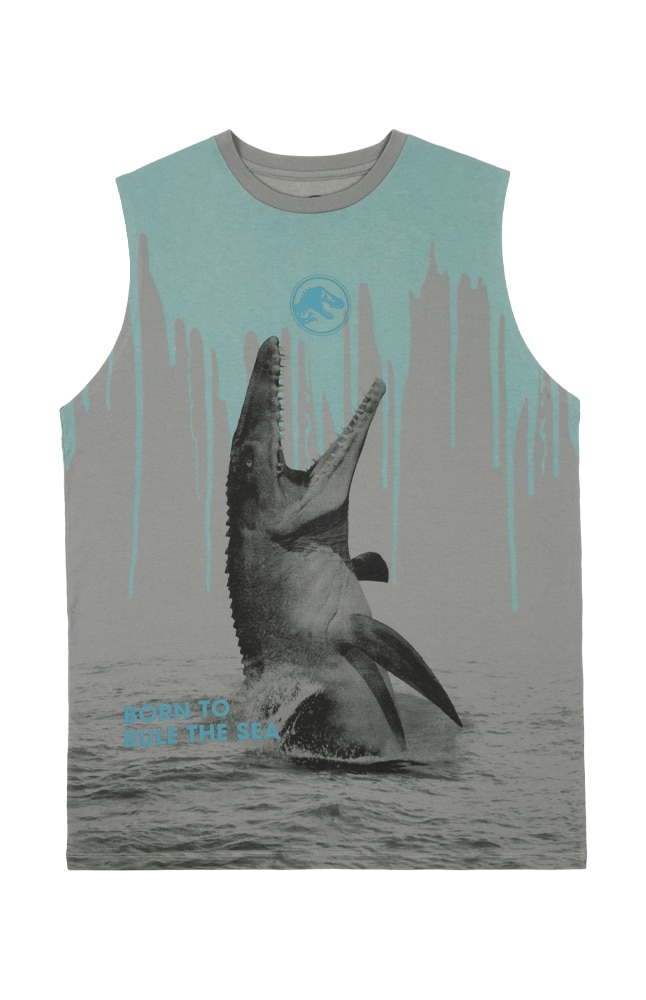 Image for Jurassic Park Sea Land Air Mosasaurus Adult Tank Top from UNIVERSAL ORLANDO