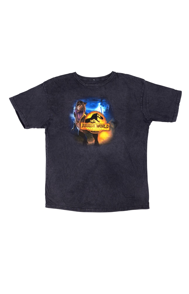 Image for Jurassic World Amber Logo Adult T-Shirt from UNIVERSAL ORLANDO