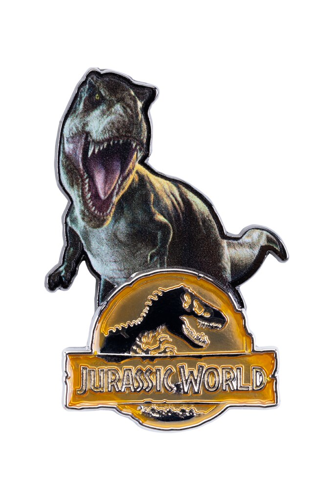 Jurassic World Amber Logo With T Rex Pin Universal Orlando 