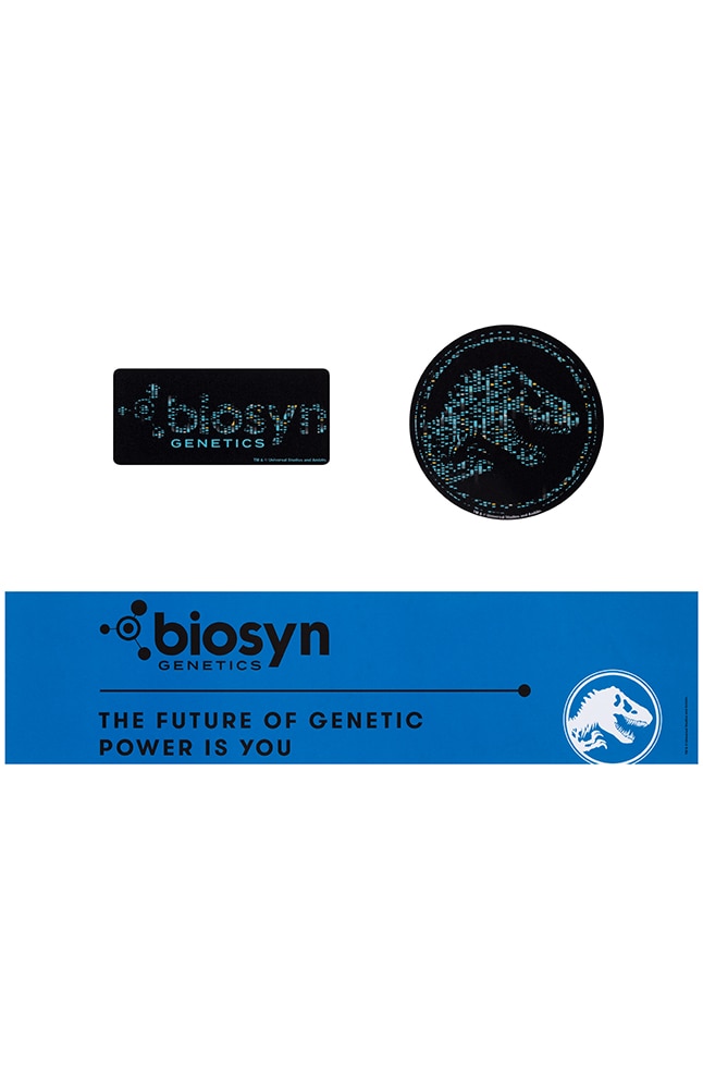 Image for Jurassic World Biosyn Decal Set from UNIVERSAL ORLANDO