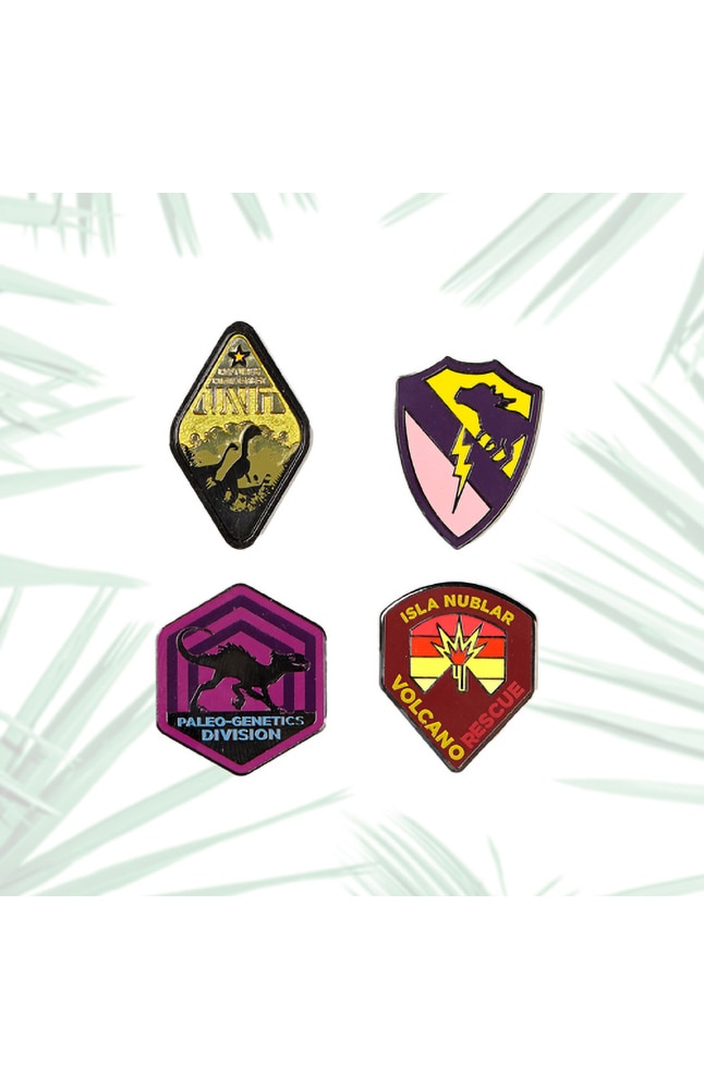 Image for Jurassic World Department Emblems Miniature Pin Set from UNIVERSAL ORLANDO
