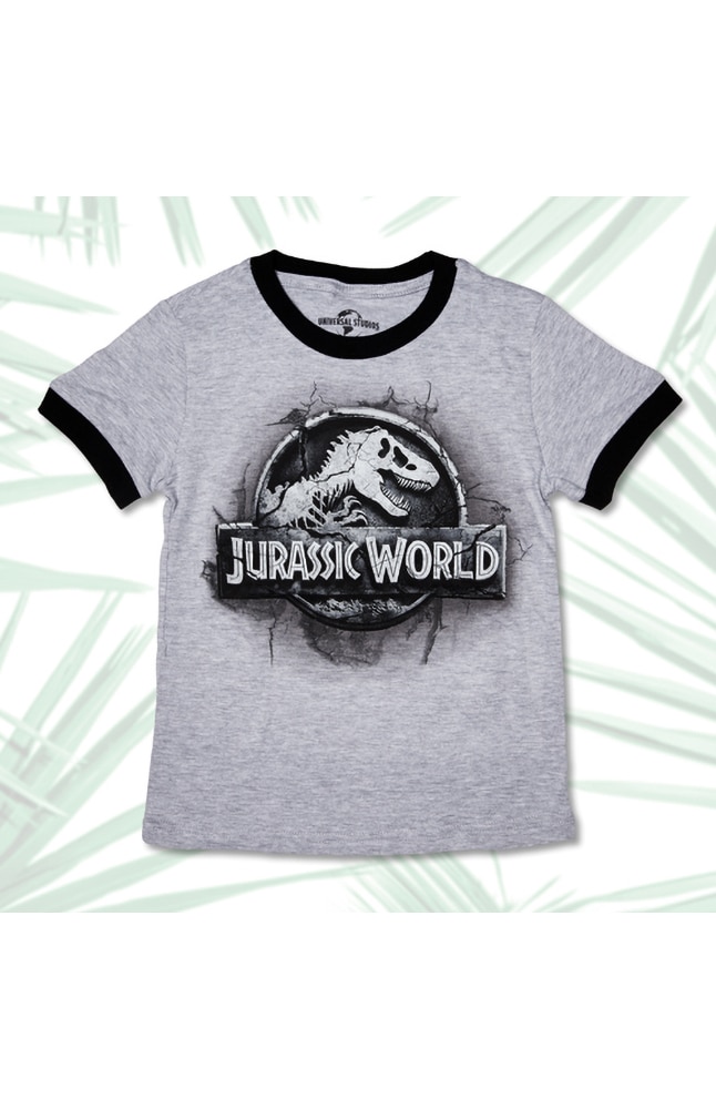 Image for Jurassic World Stone Logo Youth T-Shirt from UNIVERSAL ORLANDO