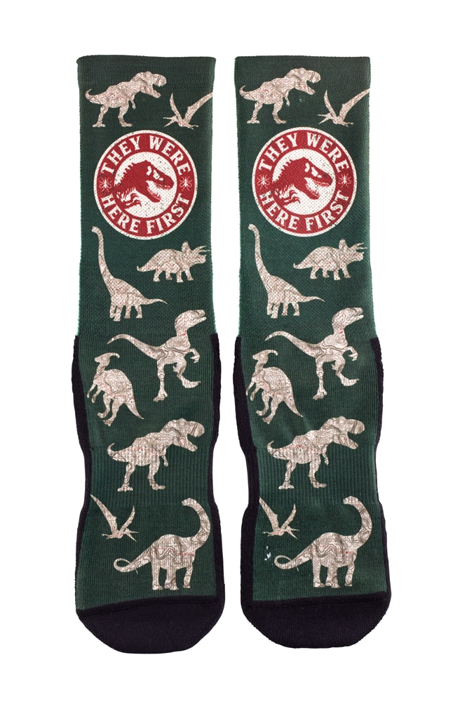 Image for Jurassic World &quot;They Were Here First&quot; Adult Socks from UNIVERSAL ORLANDO