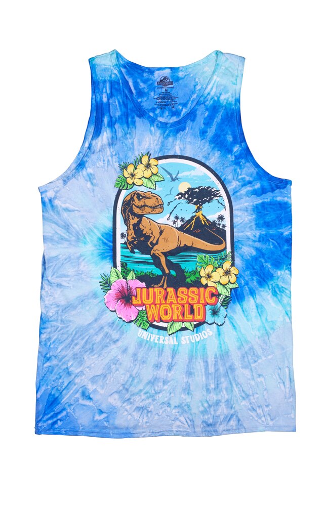 Image for Jurassic World Tropical Adult Tie-Dye Tank from UNIVERSAL ORLANDO