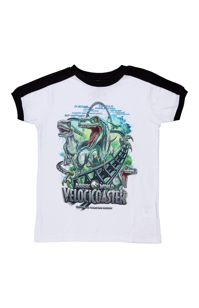 Image for Jurassic World VelociCoaster Youth T-Shirt from UNIVERSAL ORLANDO