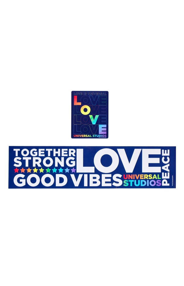 Image for Love is Universal Decal &amp; Bumper Strip 2-Piece Set from UNIVERSAL ORLANDO