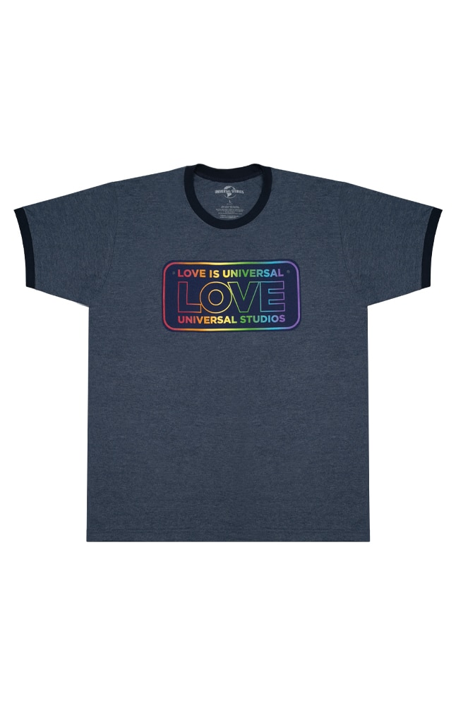 Image for Love Is Universal License Plate T-Shirt from UNIVERSAL ORLANDO