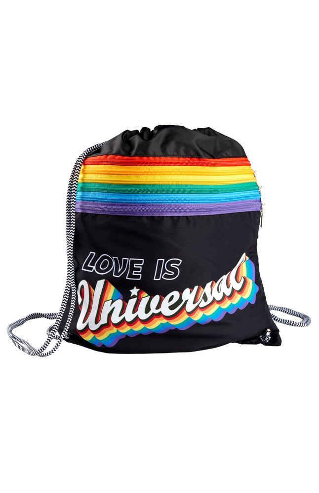 Image for Love is Universal Retro Drawstring Backpack from UNIVERSAL ORLANDO