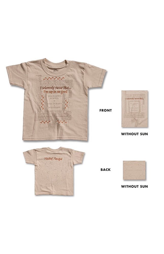 Image for Marauder's Map Color Changing Youth T-Shirt from UNIVERSAL ORLANDO