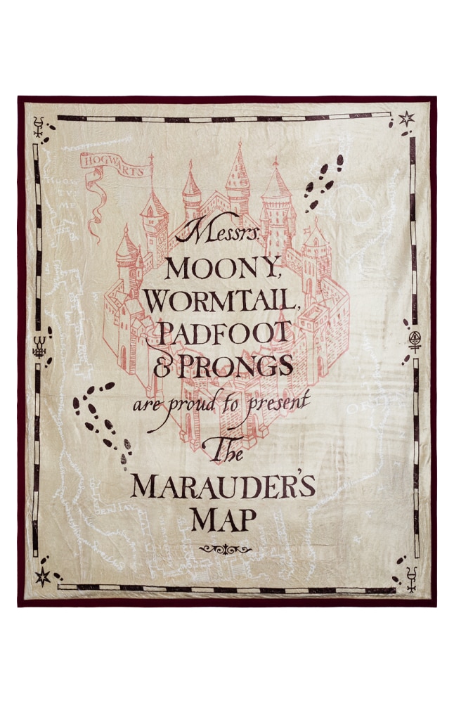 Image for Marauder&apos;s Map Plush Blanket from UNIVERSAL ORLANDO