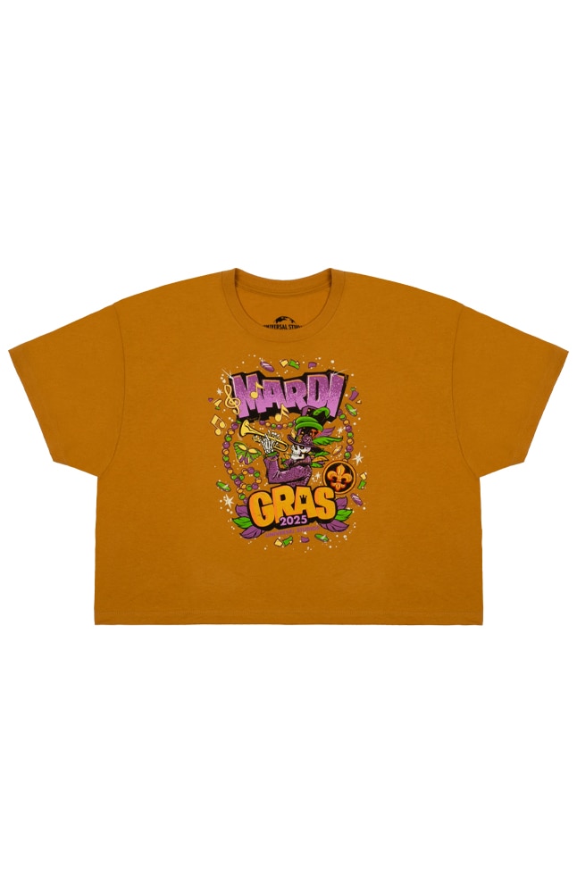 Image for Mardi Gras 2025 Baron Tonton Cropped Ladies T-Shirt from UNIVERSAL ORLANDO