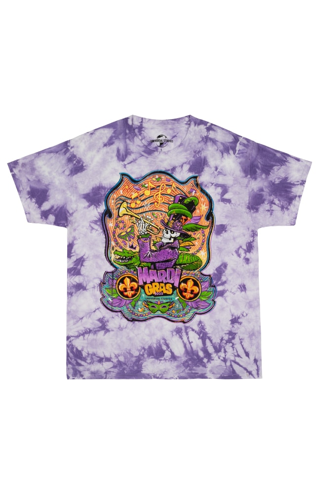 Image for Mardi Gras 2025 Baron Tonton Tie Dye Adult T-Shirt from UNIVERSAL ORLANDO