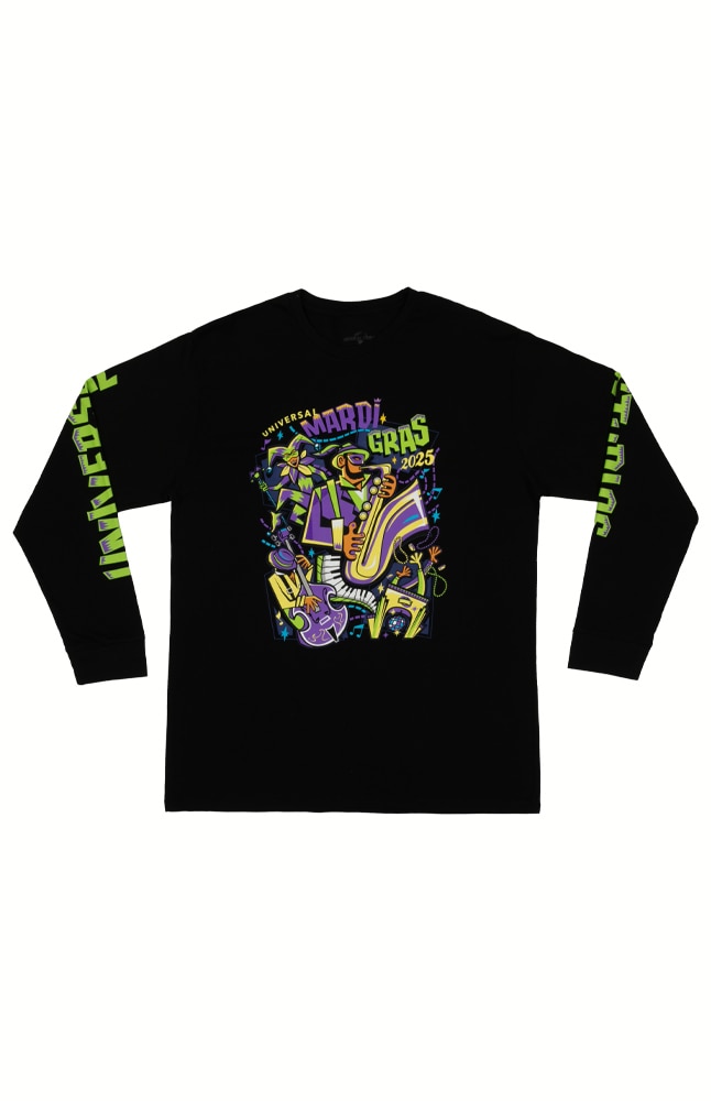 Image for Mardi Gras 2025 Festival Longsleeve T-Shirt from UNIVERSAL ORLANDO