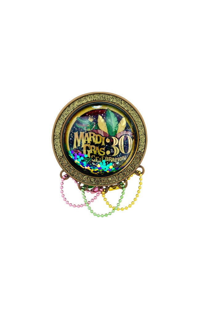 Image for Mardi Gras 2025 King Gator 30th Anniversary Limited Edition Bubble Pin from UNIVERSAL ORLANDO