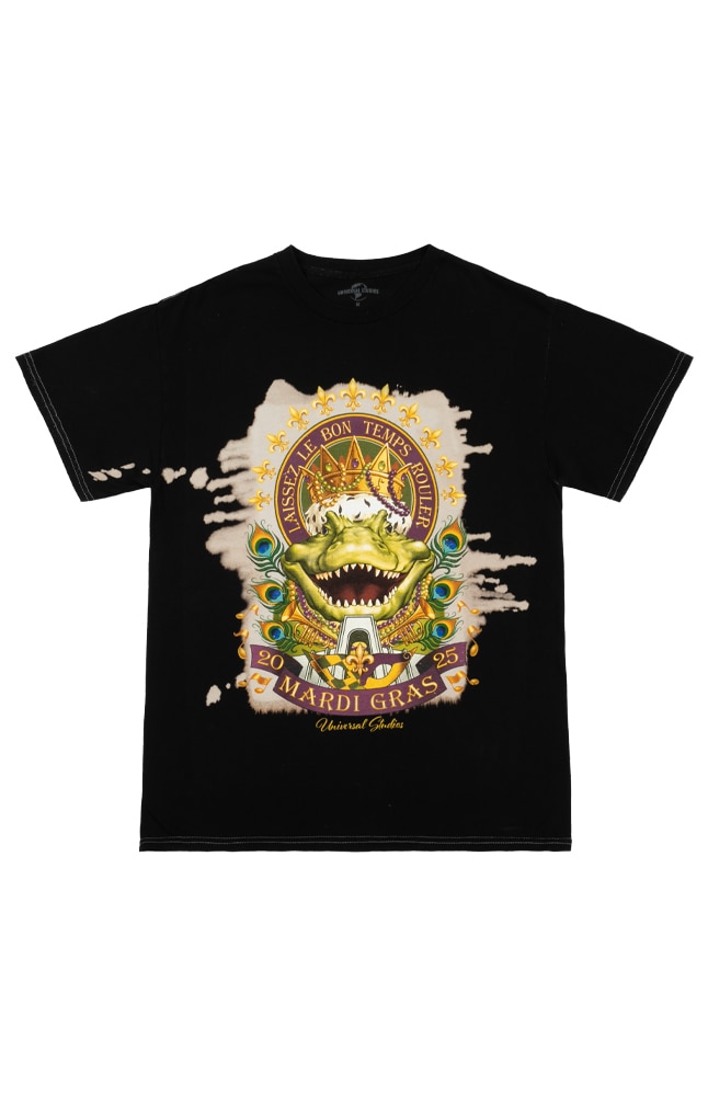 Image for Mardi Gras 2025 King Gator Adult T-Shirt from UNIVERSAL ORLANDO