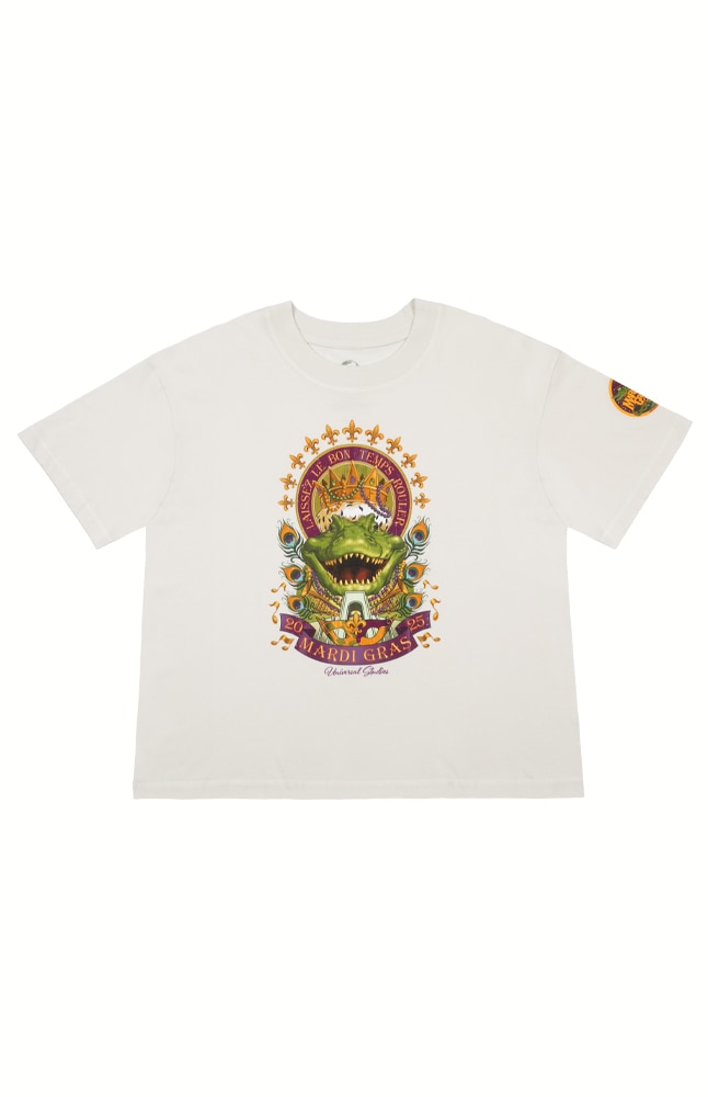 Image for Mardi Gras 2025 King Gator Ladies T-Shirt from UNIVERSAL ORLANDO