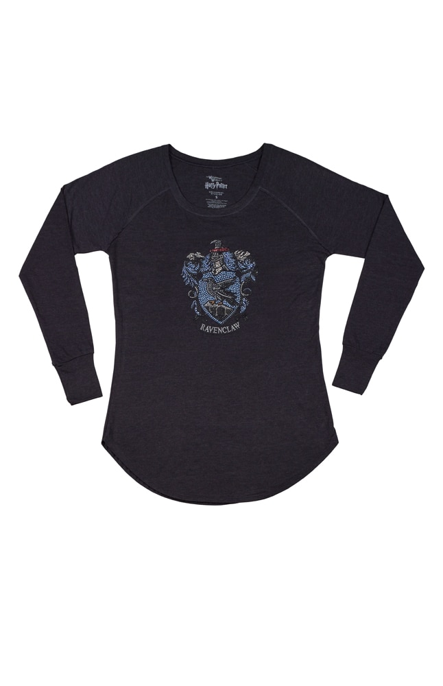 Image for Ravenclaw&trade; Ladies Rhinestone Crest Long-Sleeve T-Shirt from UNIVERSAL ORLANDO