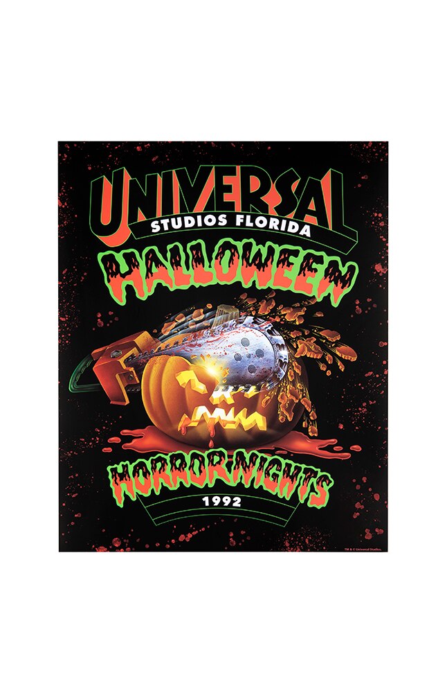Retro Halloween Horror Nights 1992 Pumpkin Poster Universal Orlando Retro Halloween Horror Nights 1992 Pumpkin Poster Universal Orlando