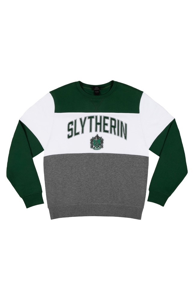 Image for Slytherin&trade; Color Block Adult Crew Neck Sweatshirt from UNIVERSAL ORLANDO