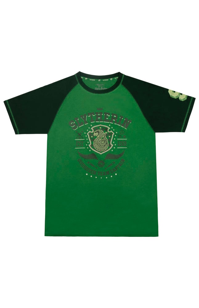 Image for Slytherin&trade; Team Captain Adult Raglan T-Shirt from UNIVERSAL ORLANDO