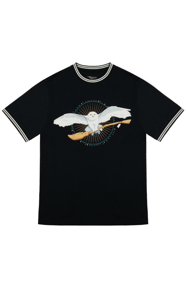 Image for Snowy Owl Adult Ringer T-Shirt from UNIVERSAL ORLANDO