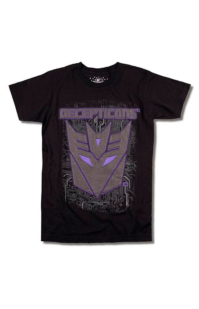 Image for Transformers Decepticon Shield Adult T-Shirt from UNIVERSAL ORLANDO