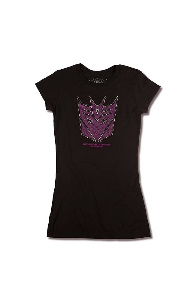 Image for Transformers Decepticon Shield Ladies T-Shirt from UNIVERSAL ORLANDO
