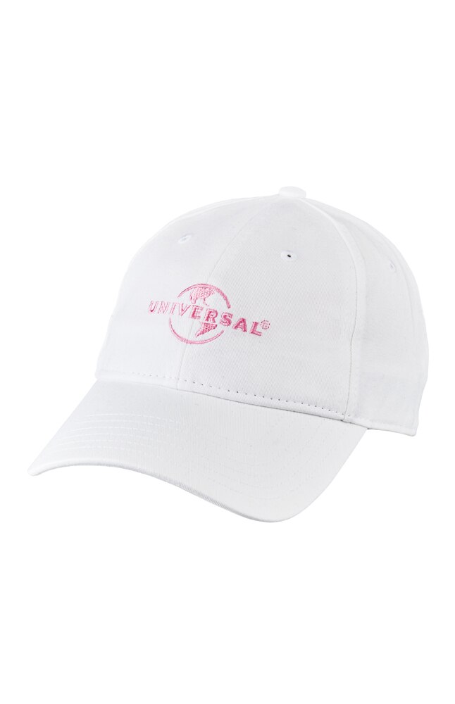 Image for Universal Logo White &amp; Pink Adult Cap from UNIVERSAL ORLANDO