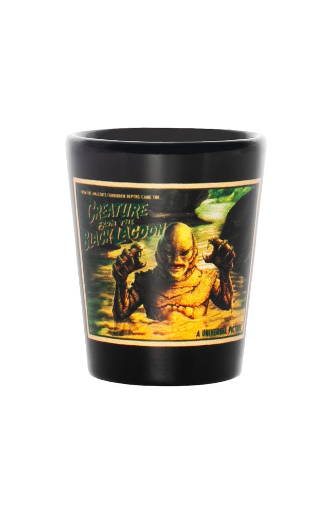 Image for Universal Monsters Creature from the Black Lagoon Poster Shot Glass from UNIVERSAL ORLANDO