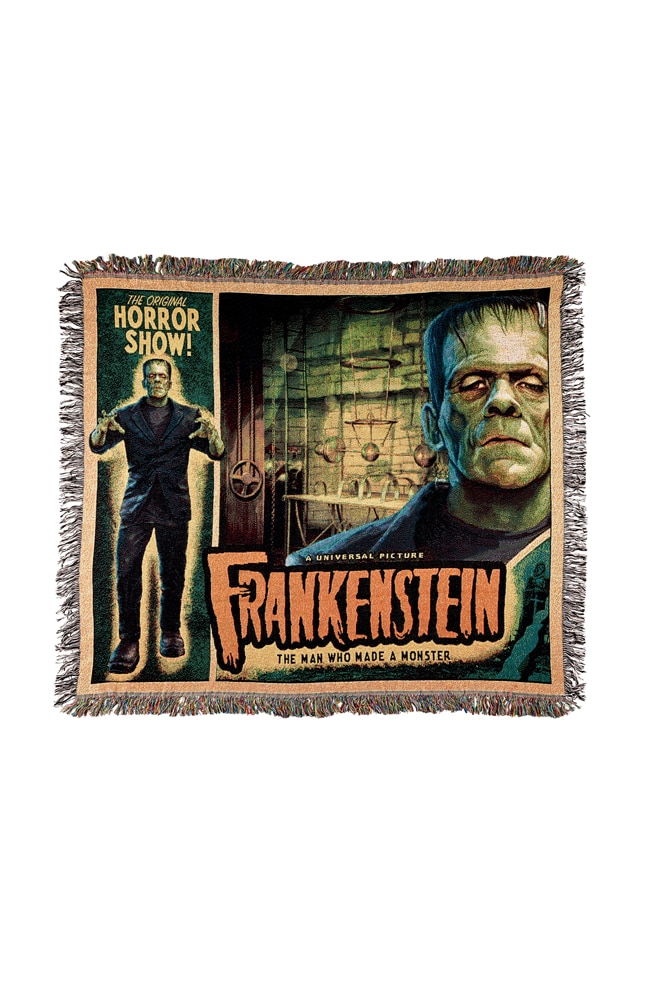 Image for Universal Monsters Frankenstein Poster Throw Blanket from UNIVERSAL ORLANDO