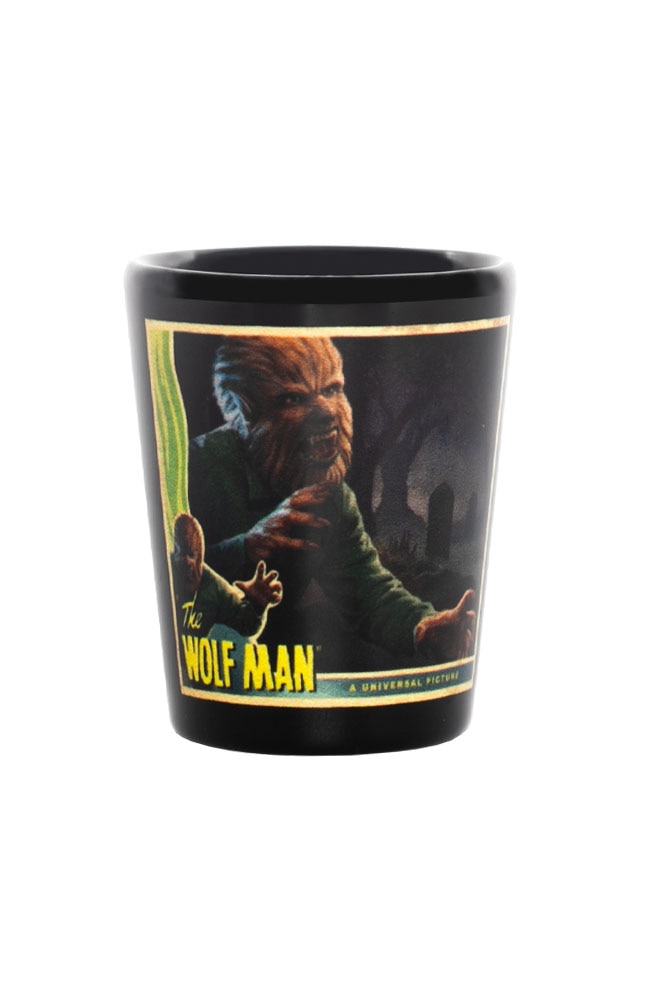 Image for Universal Monsters The Wolf Man Poster Shot Glass from UNIVERSAL ORLANDO