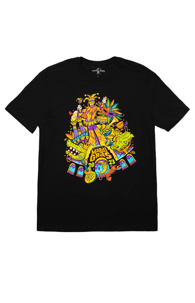Image for Universal Studios Florida Mardi Gras 2023 Adult T-Shirt from UNIVERSAL ORLANDO
