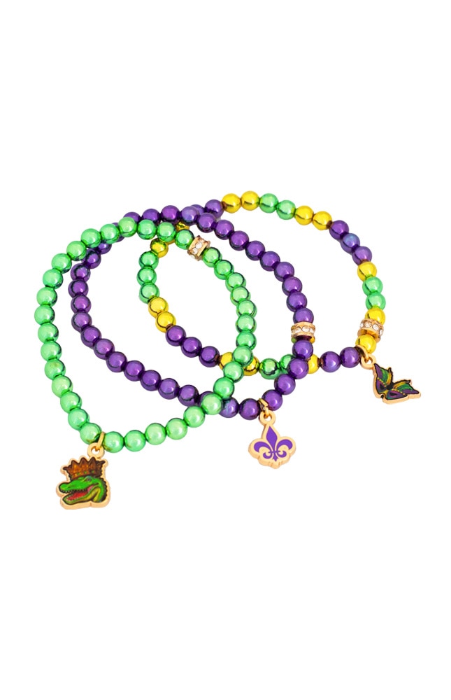 mardi gras bracelet