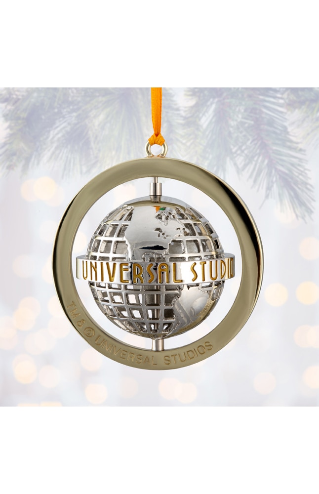 Image for Universal Studios Grid Globe Spinner Ornament from UNIVERSAL ORLANDO