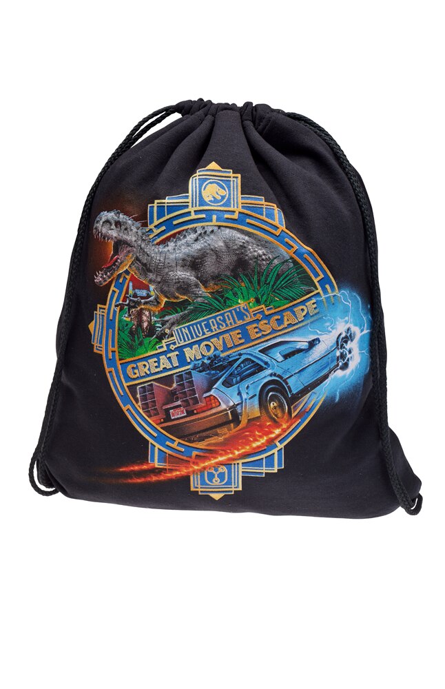 Image for Universal&apos;s Great Movie Escape Drawstring Backpack from UNIVERSAL ORLANDO