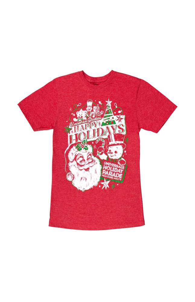 Image for Universal&apos;s Holiday Parade Adult T-Shirt Featuring Macy&apos;s from UNIVERSAL ORLANDO