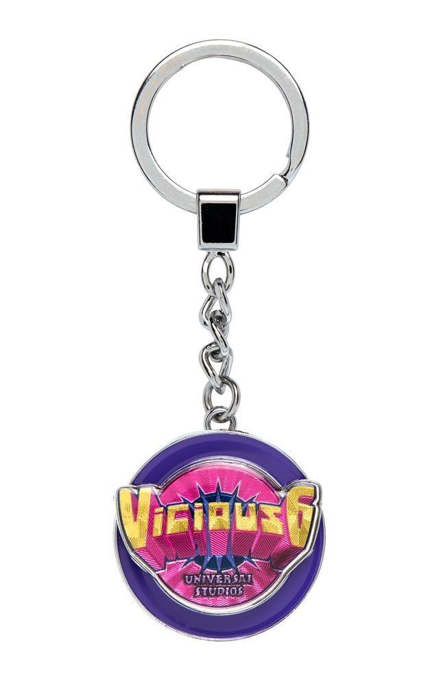 Image for Vicious 6 Logo Spinner Keychain from UNIVERSAL ORLANDO